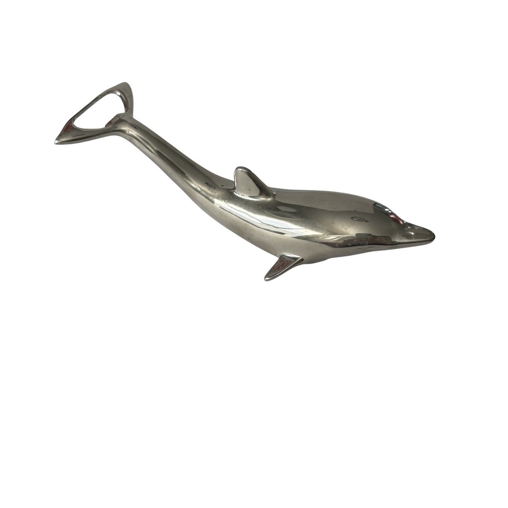 Silver‎ Dolphin Bottle Opener Dual Functionality
